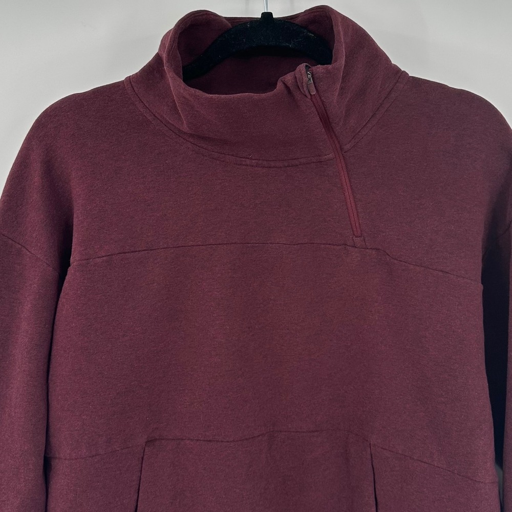 The North Face Motivation Mock Neck‎ Fleece Pullover Burgundy Size Large - Picture 3 of 12